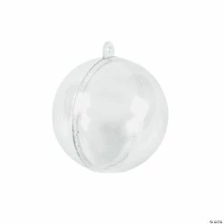 Discount ๐ฏ 2 1/4" DIY Clear โ Christmas Ornaments - 48 Pc. ๐ฏ