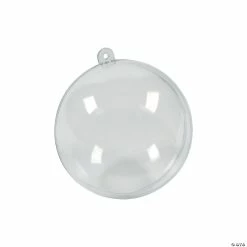 Hot Sale 🔔 3" DIY Medium Clear Ornaments - 12 Pc. ✔️