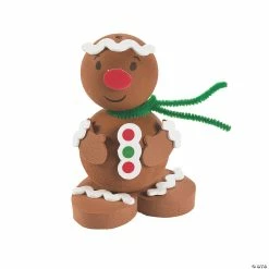 Best Pirce ⭐ 3D Gingerbread Man Craft Kit - Makes 12 😍