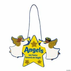 Hot Sale 🥰 Angels We Have Heard on High Sign Craft Kit - Makes 12 🎉