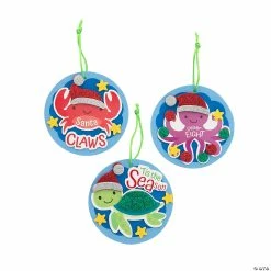 Coupon 👏 Beach Animal ❄ Christmas Ornament Craft Kit - Makes 12 🎉