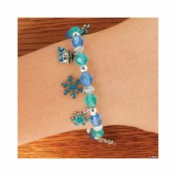 Christmas Crafts for Kids shop -Christmas Crafts for Kids shop beaded snowflake charm bracelet craft kit makes 4813617705 a01