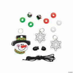 Best deal 🤩 Beaded Snowman Necklace Craft Kit - Makes 12 🌟