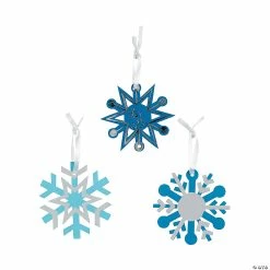 Brand new โญ Blue Magic Color Scratch Snowflake โ Christmas Ornaments - 24 Pc. ๐ฅฐ