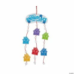 Wholesale โ๏ธ Bright Snowy Winter Village Mobile Craft Kit - Makes 12 ๐ฅ