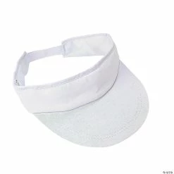 Brand new โญ Bulk DIY White Cotton Visors - 48 Pc. โจ