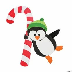 Best Pirce ๐ฏ Candy Cane Penguin Doorknob Hanger ๐ Christmas Craft Kit - Makes 12 โญ