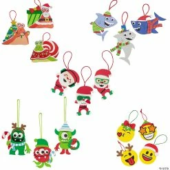 Budget 🛒 Cheery ❄ Christmas Ornament Craft Kit Assortment - Makes 60 ⭐