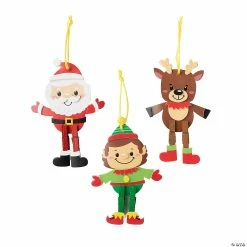 Best Sale ❤️ Christmas Character Clothespin Ornament Craft Kit - Makes 12 🌟
