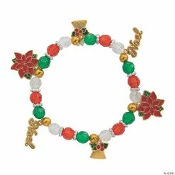 Best deal ✨ Christmas Charm Bracelet Craft Kit - Makes 12 ⭐