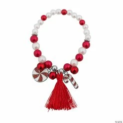 Promo 🎁 Christmas Charm Bracelet with Tassel Craft Kit - Makes 12 😍