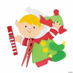 Best deal ⌛ Christmas Elf Clothespin Craft Kit - Makes 12 😀
