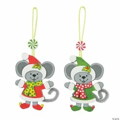 Outlet 😍 Christmas Mice Ornament Craft Kit - Makes 12 ❤️