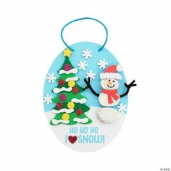 Cheap ⭐ Christmas Rock Snowman Sign Craft Kit - Makes 12 🥰