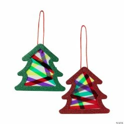 Promo ✔️ Christmas Tree Suncatcher Craft Kit - Makes 12 👍