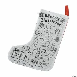 Cheapest ๐ Color Your Own ๐ Christmas Stockings - 12 Pc. ๐ฏ
