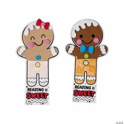 Flash Sale ❤️ Color Your Own Gingerbread Bookmark Craft Kit - Makes 12 😉