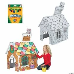 Wholesale 🔥 Color Your Own Gingerbread Playhouse Kit - 25 Pc. ❤️