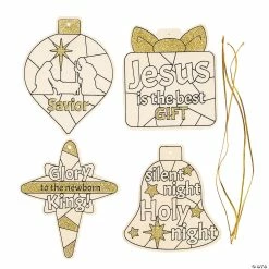 Best deal 🌟 Color Your Own Glittery Nativity Ornaments - 12 Pc. ⌛