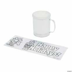 Cheapest 👏 Color Your Own Holiday Mugs - 12 Pc. 😍