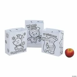 Best deal ⌛ Color Your Own Medium ❄ Christmas Gift Bags - 12 Pc. 🎁