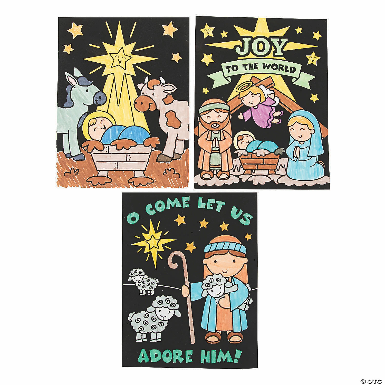 Brand new โจ Color Your Own Nativity Fuzzy Posters - 24 Pc. ๐ 2 Brand new โจ Color Your Own Nativity Fuzzy Posters - 24 Pc. ๐ - Image 2