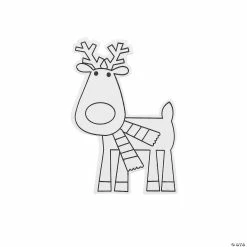 Budget 😉 Color Your Own Reindeer Shapes - 12 Pc. 👍