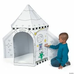 Wholesale 🔔 Color Your Own Rocket Ship Playhouse ⌛ -Christmas Crafts for Kids shop color your own rocket ship playhouse13669856 a02