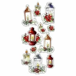 Flash Sale ๐ Couture Creations ๐ Christmas Embellishment Festive Lantern 11pc ๐