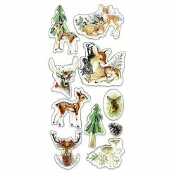 Brand new 😀 Couture Creations 🎄 Christmas Embellishment Winter Deer 10pc 🧨