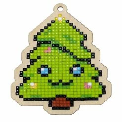 Cheapest 🌟 Crafting Spark (Wizardi) - 🔔 Christmas Tree WWP316 Diamond Painting on Plywood Kit 🔔