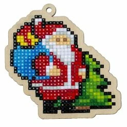 Budget 🎉 Crafting Spark (Wizardi) - Santa with Gifts WWP310 Diamond Painting on Plywood Kit ✨