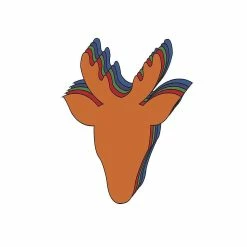 Wholesale 😀 Creative Shapes Etc. - Large Assorted Color Creative Foam Craft Cut-outs - Reindeer ❤️