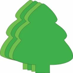 Discount 🥰 Creative Shapes Etc. - Small Assorted Color Creative Foam Craft Cut-outs - Assorted Green Evergreen Tree 👍