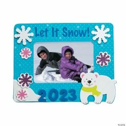 Brand new ⌛ Dated Winter Picture Frame Magnet Craft Kit - Makes 12 🌟