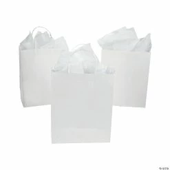 Best deal ⭐ DIY Large White Gift Bags - 12 Pc. 🎉