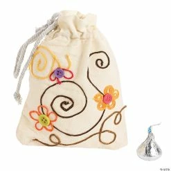 Promo 🎁 DIY Mini Canvas Drawstring Bags - 48 Pc. 🌟