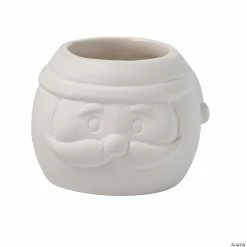 Coupon 🌟 DIY Mini Ceramic Santa Claus Planters - 12 Pc. ✔️