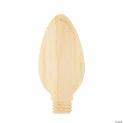 Promo 👏 DIY Unfinished Wood 🎁 Christmas Lightbulb Sign 🎉