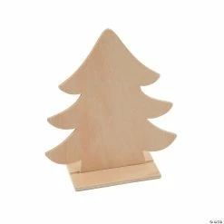 Coupon 💯 DIY Unfinished Wood 🎅 Christmas Tree Stand-Ups - Makes 12 🌟