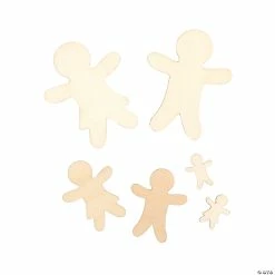 Coupon ✨ DIY Unfinished Wood Gingerbread Characters - 12 Pc. 🔥