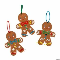 Best reviews of 👍 DIY Unfinished Wood Gingerbread Cross Stitch Kit - 12 Pc. ⌛