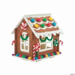 Flash Sale 😉 DIY Unfinished Wood Gingerbread Houses - 12 Pc. 👍 -Christmas Crafts for Kids shop diy unfinished wood gingerbread houses 12 pc 13957342 a04