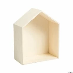 Hot Sale 🌟 DIY Unfinished Wood House-Shaped Shadow Box 😀