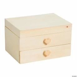 New 🎉 DIY Unfinished Wood Jewelry Boxes - 12 Pc. 🥰
