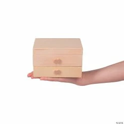 New 🎉 DIY Unfinished Wood Jewelry Boxes - 12 Pc. 🥰 -Christmas Crafts for Kids shop diy unfinished wood jewelry boxes 12 pc 48 2030 a02
