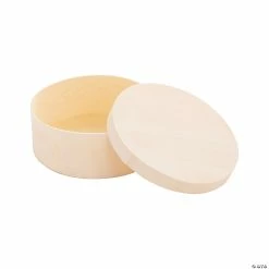 Wholesale 🔔 DIY Unfinished Wood Round Boxes - 12 Pc. 😍