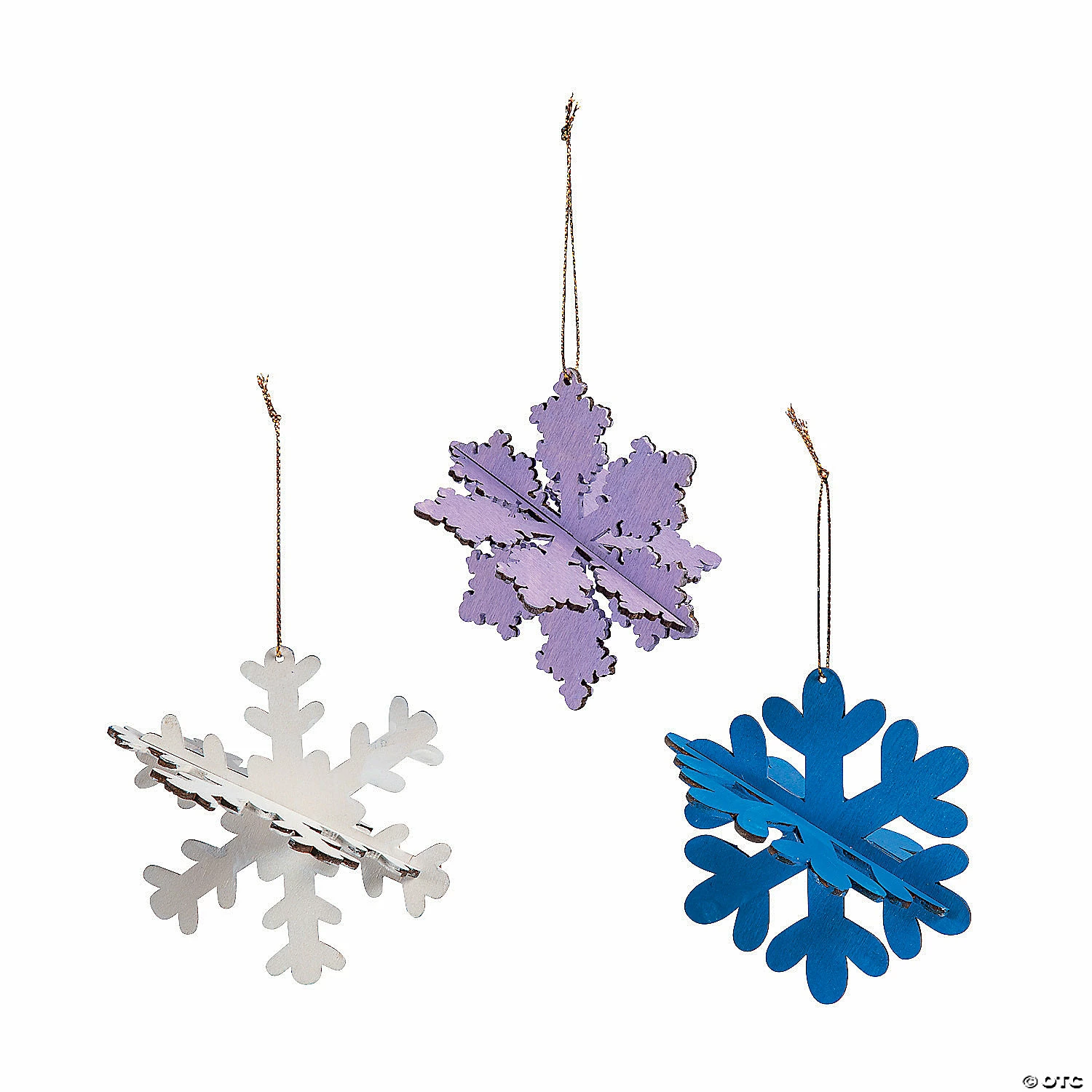 New 👍 DIY Unfinished Wood Snowflake Ornaments - Makes 12 🌟 2 New 👍 DIY Unfinished Wood Snowflake Ornaments - Makes 12 🌟 - Image 2