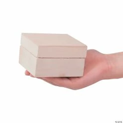 Brand new ⌛ DIY Unfinished Wood Trinket Boxes - Makes 12 🎁 -Christmas Crafts for Kids shop diy unfinished wood trinket boxes makes 1213642987 a04