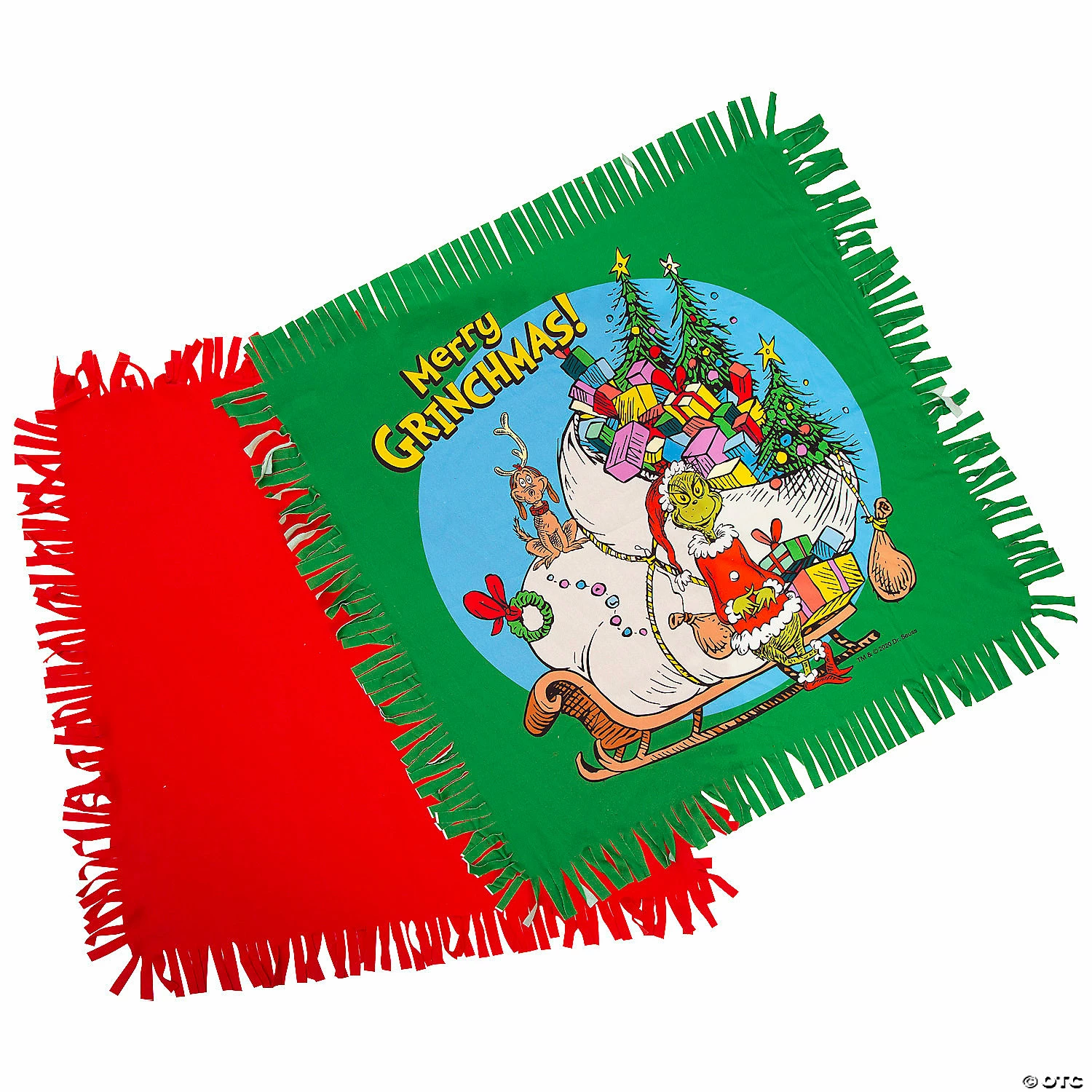 Budget 🎁 Dr. Seuss™ The Grinch Fleece Tied Throw Craft Kit - Makes 1 ❤️ 2 Budget 🎁 Dr. Seuss™ The Grinch Fleece Tied Throw Craft Kit - Makes 1 ❤️ - Image 2